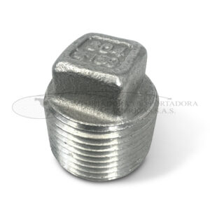 Tapon macho acero inoxidable x 150 lb npt