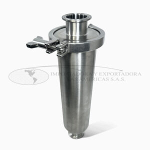 Filtro recto acero inoxidable clamp