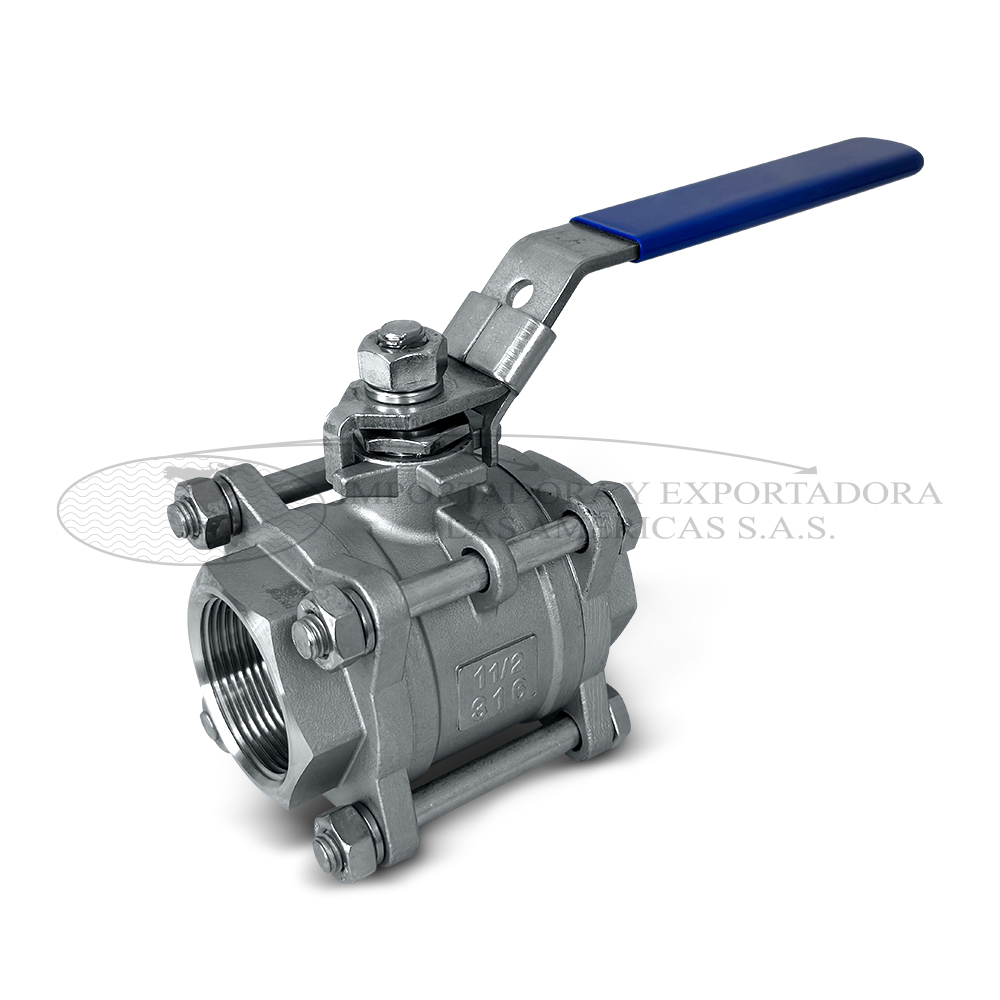 Valvula bola acero inoxidable 4tornillos npt