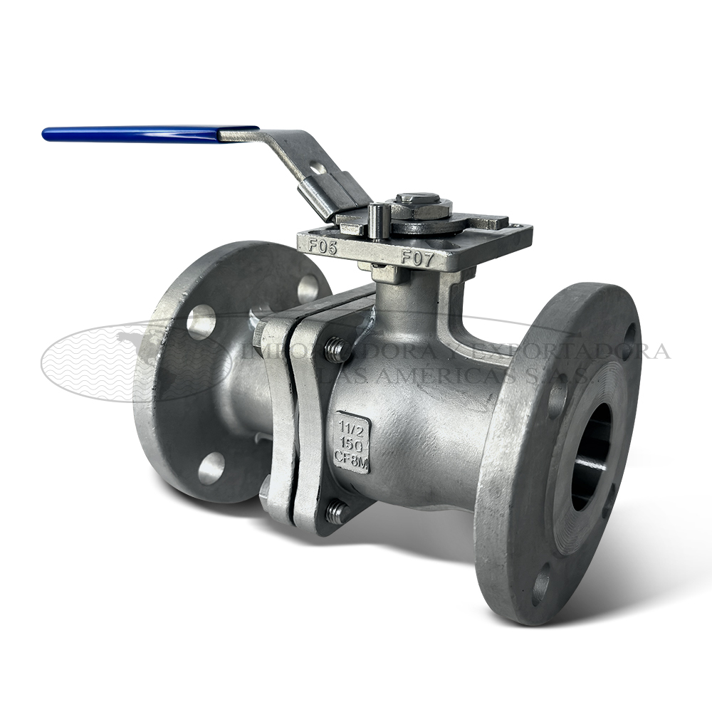 Valvula bola acero inoxidable flanchada