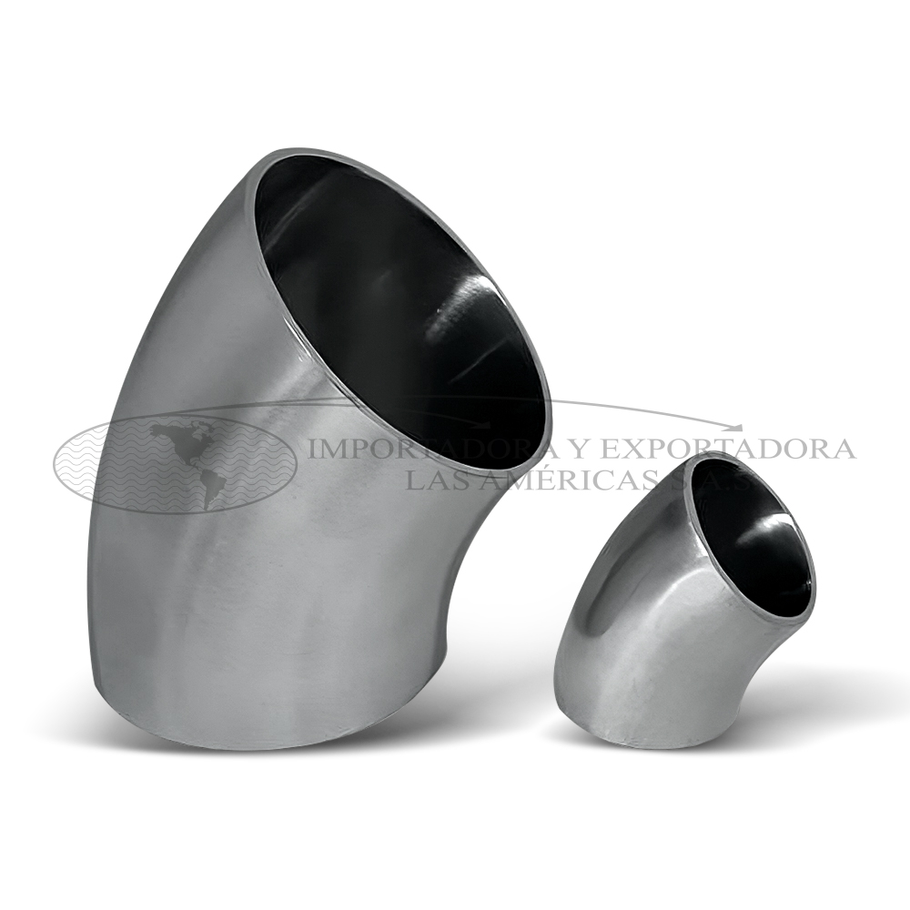 Codo 45° acero inoxidable pulido id/od soldar
