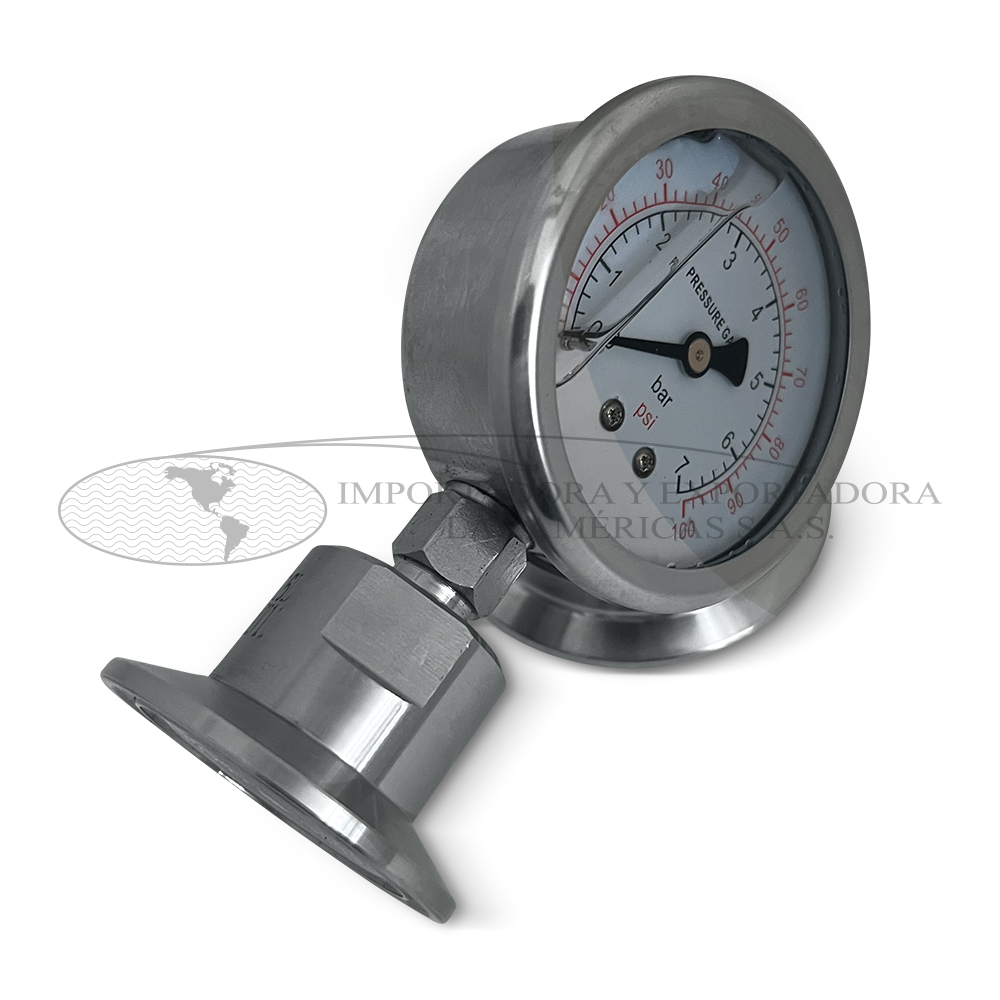 Manómetro sanitario inox